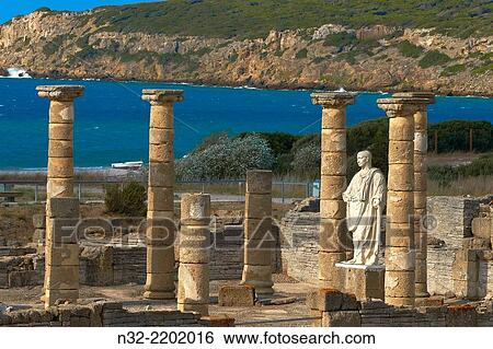 Bolonia, Baelo Claudia, Archaeological site, old roman city, Strait of Gibraltar Natural Park, Costa de la Luz, Cadiz, Andalusia, Spain, Europe. View Large Photo Image Stock Photograph - Bolonia, Baelo Claudia, Archaeological site, old roman city, Strait of Gibraltar Natural Park, Costa de la Luz, Cadiz, Andalusia, Spain, Europe.. Fotosearch