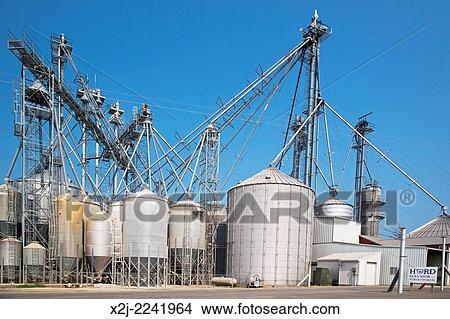 Bucyrus, Ohio - A grain elevator operated by Hord Livestock. View Large Photo Image Picture - Bucyrus, Ohio - A grain elevator operated by Hord Livestock.. Fotosearch