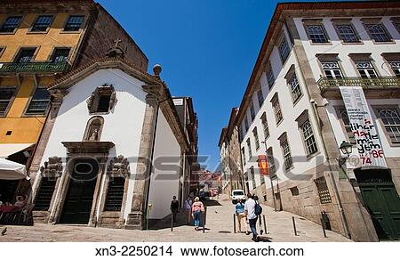 Capela de Nossa Senhora do O, Largo do Terreiro street, At right Rua Alfândega, Porto, Portugal, Europe. View Large Photo Image Picture - Capela de Nossa Senhora do O, Largo do Terreiro street, At right Rua Alfândega, Porto, Portugal, Europe.. Fotosearch