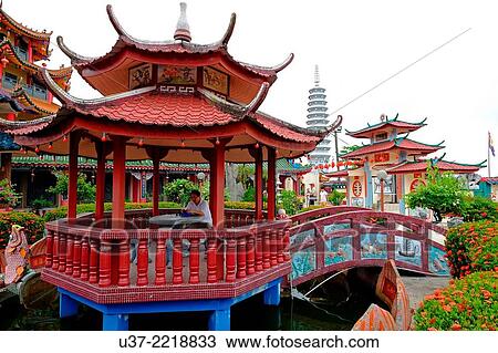 Chinese temple at Beliong, Sarawak, Malaysia. View Large Photo Image Stock Image - Chinese temple at Beliong, Sarawak, Malaysia.. Fotosearch