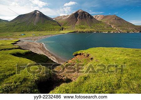 Coastline near Borgarfjordur Eystri - Bakkagerdi - East Iceland, Iceland. View Large Photo Image Stock Photograph - Coastline near Borgarfjordur Eystri - Bakkagerdi - East Iceland, Iceland.. Fotosearch