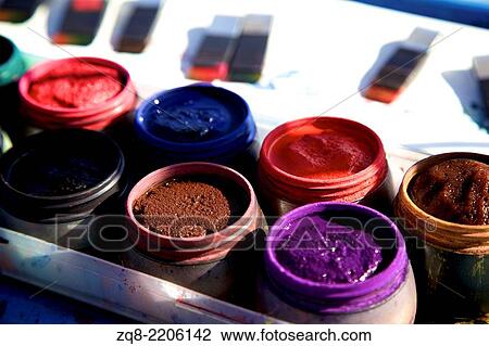 Stock Image - color palette.. Fotosearch