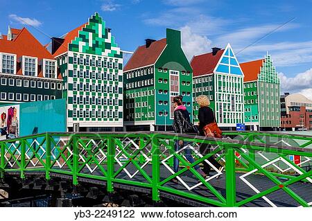Colourful Buildings, Zaandam, Amsterdam, Holland. View Large Photo Image Stock Image - Colourful Buildings, Zaandam, Amsterdam, Holland.. Fotosearch