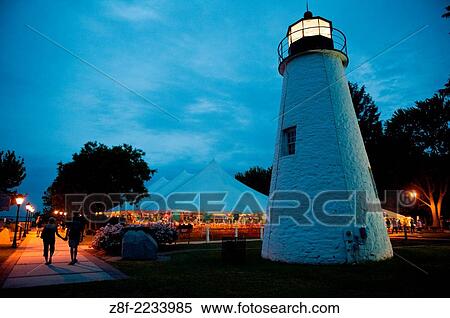 Stock Photography - Concord Point Lighthouse, Havre de Grace, Maryland.. Fotosearch