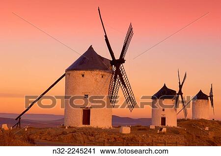 Consuegra, Windmills, Toledo province, Route of Don Quixote, Castilla-La Mancha,. View Large Photo Image Stock Image - Consuegra, Windmills, Toledo province, Route of Don Quixote, Castilla-La Mancha,.. Fotosearch