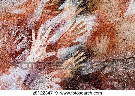 Cueva de las Manos del Rio Pinturas, Cave of the Hands, Patagonia, Province of Santa Cruz, Argentina. View Large Photo Image Stock Photo - Cueva de las Manos del Rio Pinturas, Cave of the Hands, Patagonia, Province of Santa Cruz, Argentina.. Fotosearch
