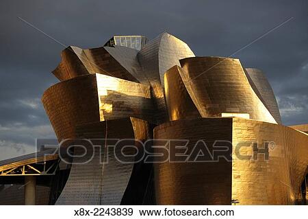 Detail of the modern Guggenheim Museum, Bilbao, Spain. View Large Photo Image Stock Photo - Detail of the modern Guggenheim Museum, Bilbao, Spain.. Fotosearch