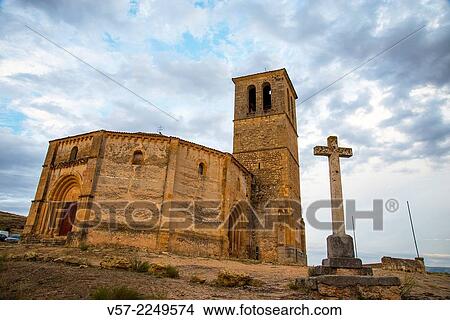 Facade of La Vera Cruz church. Segovia, Castilla Leon, Spain. View Large Photo Image Picture - Facade of La Vera Cruz church. Segovia, Castilla Leon, Spain.. Fotosearch