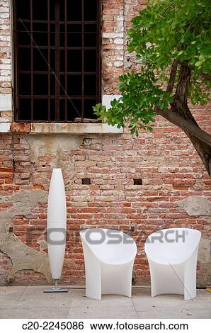 Foscarini lamppost and contemporary garden seat, Venice, Italy. View Large Photo Image Stock Photograph - Foscarini lamppost and contemporary garden seat, Venice, Italy.. Fotosearch