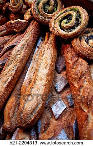French breads and pastries, France View Large Photo Image Stock Image - French breads and pastries, France. Fotosearch