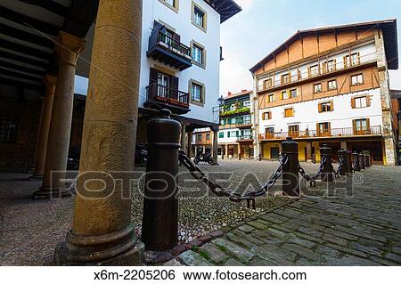 Gipuzkoa square. Hondarribia. Gipuzkoa, Basque Country, Spain, Europe. View Large Photo Image Stock Photograph - Gipuzkoa square. Hondarribia. Gipuzkoa, Basque Country, Spain, Europe.. Fotosearch