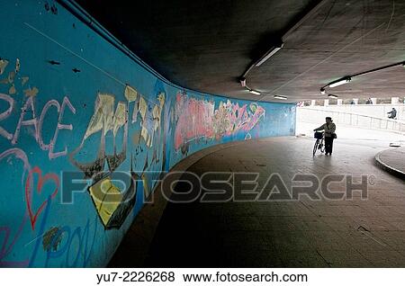 Graffiti on the underpass wall in Beijing, China. View Large Photo Image Stock Photo - Graffiti on the underpass wall in Beijing, China.. Fotosearch