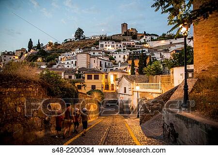 Granada City. Andalucia. Spain. Europe. View Large Photo Image Picture - Granada City. Andalucia. Spain. Europe.. Fotosearch