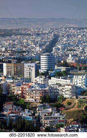 Greece, Central Macedonia Region, Thessaloniki, elevated city view from the Upper Town. View Large Photo Image Stock Image - Greece, Central Macedonia Region, Thessaloniki, elevated city view from the Upper Town.. Fotosearch