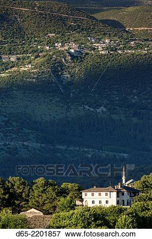 Greece, Epirus Region, Ioannina, elevated view of Its-Kale Inner fortress and Byzantine Museum and Fetiye Mosque. View Large Photo Image Stock Photo - Greece, Epirus Region, Ioannina, elevated view of Its-Kale Inner fortress and Byzantine Museum and Fetiye Mosque.. Fotosearch
