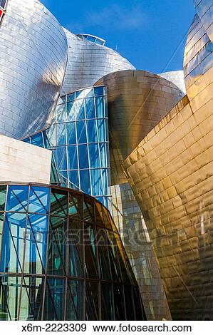 Stock Photo - Guggenheim Museum. Bilbao, Biscay, Basque Country, Spain, Europe.. Fotosearch