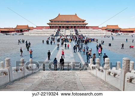 Hall of Supreme Harmony (Taihedian) on the Outer Court of Frobidden City. View Large Photo Image Picture - Hall of Supreme Harmony (Taihedian) on the Outer Court of Frobidden City.. Fotosearch
