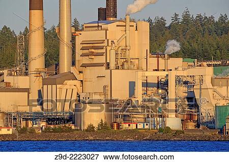 Harmac Pulp Mill, Nanaimo, Vancouver Island, British Columbia. View Large Photo Image Stock Photo - Harmac Pulp Mill, Nanaimo, Vancouver Island, British Columbia.. Fotosearch