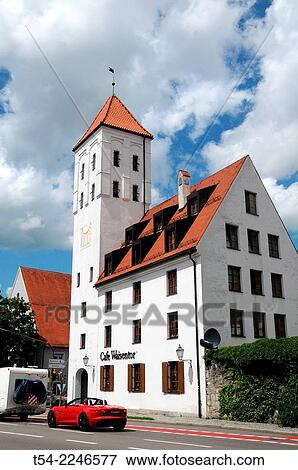 Illertor, Kempten, Allgaeu, Upper Swabia, Schwaben, Bavaria, Germany, Europe View Large Photo Image Stock Photo - Illertor, Kempten, Allgaeu, Upper Swabia, Schwaben, Bavaria, Germany, Europe. Fotosearch