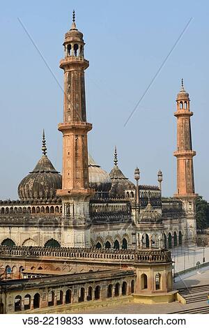 India, Uttar Pradesh, Lucknow, Bara Imambara, Asafi mosque. View Large Photo Image Stock Image - India, Uttar Pradesh, Lucknow, Bara Imambara, Asafi mosque.. Fotosearch