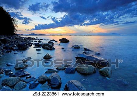 Long exposure shoreline scenic over Georgia Strait, north Nanaimo, Vancouver Island, British Columbia. View Large Photo Image Stock Image - Long exposure shoreline scenic over Georgia Strait, north Nanaimo, Vancouver Island, British Columbia.. Fotosearch