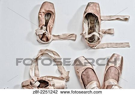 Stock Image - Love written with pointe ballet shoes.. Fotosearch