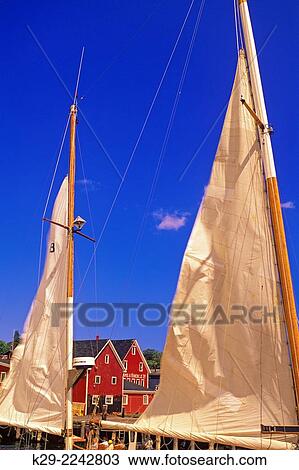 Lunenberg Harbour- moored sailbot sail, Lunenberg, NS, Canada. View Large Photo Image Stock Image - Lunenberg Harbour- moored sailbot sail, Lunenberg, NS, Canada.. Fotosearch