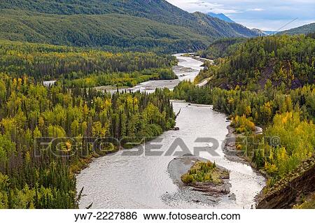 Matanuska river, Alaska, USA. View Large Photo Image Stock Photograph - Matanuska river, Alaska, USA.. Fotosearch