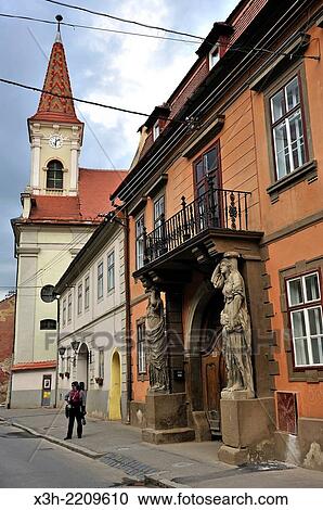Mitropoliei street, Old Town, Sibiu, Transylvania, Romania, Southeastern and Central Europe. View Large Photo Image Stock Image - Mitropoliei street, Old Town, Sibiu, Transylvania, Romania, Southeastern and Central Europe.. Fotosearch