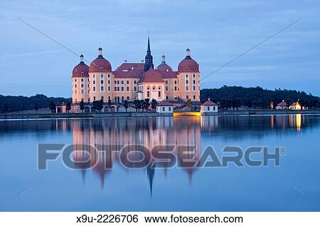 Moritzburg Castle in Moritzburg near Dresden, Saxony, Germany, Europe. View Large Photo Image Stock Photograph - Moritzburg Castle in Moritzburg near Dresden, Saxony, Germany, Europe.. Fotosearch