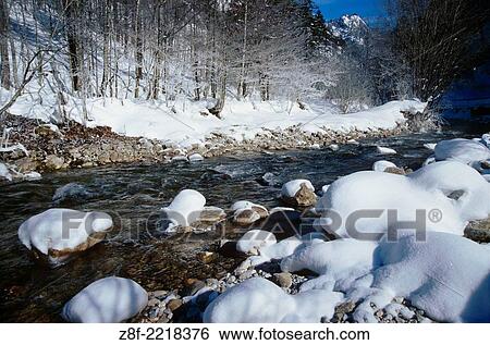 mountain stream in the winter. View Large Photo Image Stock Photograph - mountain stream in the winter.. Fotosearch