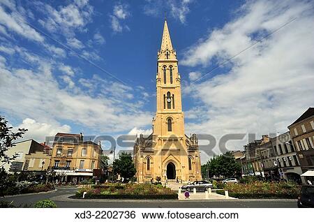 Stock Photograph - Notre Dame Church, Bergerac, Dordogne Department, Aquitaine, France.. Fotosearch