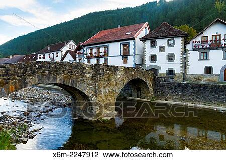 Ochagavia, Valley of Salazar. Navarre, Spain, Europe. View Large Photo Image Stock Image - Ochagavia, Valley of Salazar. Navarre, Spain, Europe.. Fotosearch