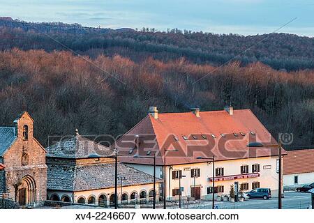 Stock Photo - Orreaga, Roncesvalles, Navarre, Spain.. Fotosearch