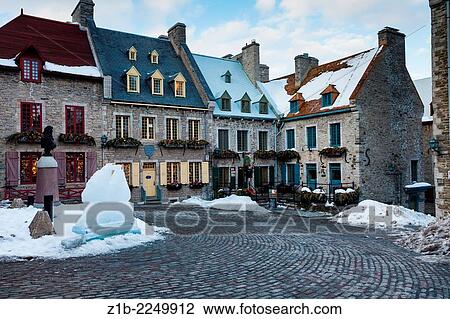 Place Royale in the Quartier Petit Champlain, Quebec City, Canada. View Large Photo Image Stock Image - Place Royale in the Quartier Petit Champlain, Quebec City, Canada.. Fotosearch