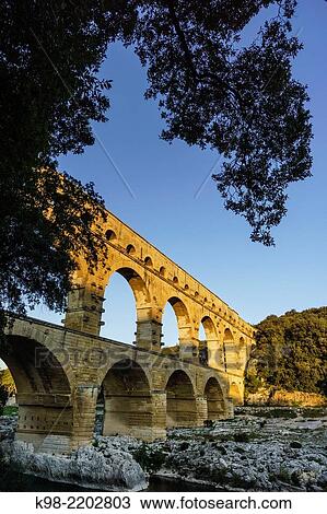 Pont du Gard, ancient Roman aqueduct bridge, Gard department, Southern France View Large Photo Image Stock Image - Pont du Gard, ancient Roman aqueduct bridge, Gard department, Southern France. Fotosearch