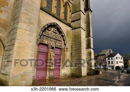 portal of the abbey church of Mouzon, Ardennes department, Champagne-Ardenne region of northeasthern France, Europe. View Large Photo Image Stock Photograph - portal of the abbey church of Mouzon, Ardennes department, Champagne-Ardenne region of northeasthern France, Europe.. Fotosearch