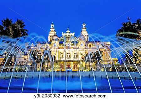 Principality of Monaco, Monte Carlo. Casino at night. View Large Photo Image Stock Image - Principality of Monaco, Monte Carlo. Casino at night.. Fotosearch