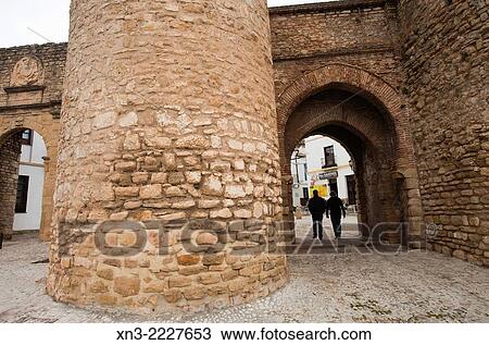 Puerta de Almocábar, city walls, Ronda, White Towns, Malaga province, Andalusia, Spain, Europe. View Large Photo Image Stock Image - Puerta de Almocábar, city walls, Ronda, White Towns, Malaga province, Andalusia, Spain, Europe.. Fotosearch