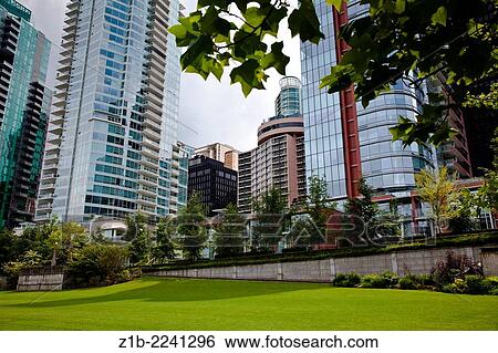 Residential apartment buildings in the city of Vancouver, Canada. View Large Photo Image Stock Photograph - Residential apartment buildings in the city of Vancouver, Canada.. Fotosearch