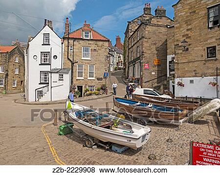 Robin Hood´s Bay on the North Yorkshire coast, UK. View Large Photo Image Stock Photo - Robin Hood´s Bay on the North Yorkshire coast, UK.. Fotosearch
