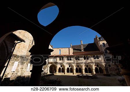 Stock Photo - Romanesque Benedictine Abbey of Saint Martin, Tulle, France. Fotosearch