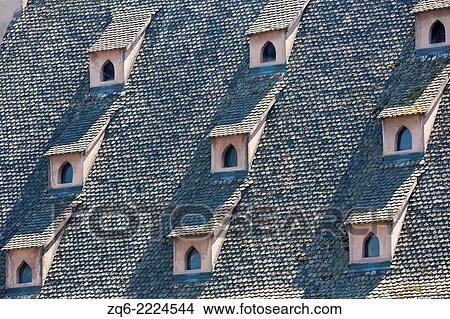 Roof Windows in the Old Town Petite France in Strasbourg, France. View Large Photo Image Picture - Roof Windows in the Old Town Petite France in Strasbourg, France.. Fotosearch