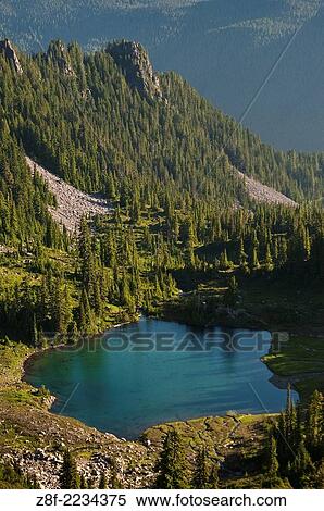 Round Lake in the Seven Lakes Basin, Olympic National Park, Washington. View Large Photo Image Stock Photography - Round Lake in the Seven Lakes Basin, Olympic National Park, Washington.. Fotosearch