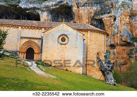 San Bartolome Hermitage, Templar Church, Cañón de Río Lobos gorge, Rio Lobos Natural Park, Ucero, Soria, Spain. View Large Photo Image Stock Image - San Bartolome Hermitage, Templar Church, Cañón de Río Lobos gorge, Rio Lobos Natural Park, Ucero, Soria, Spain.. Fotosearch