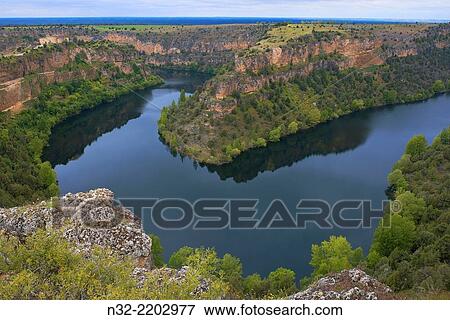 San Frutos del Duraton Hermitage, Hoces del Duraton, Duratón river gorges, Hoces del Río Duratón Natural Park, Sepulveda, Segovia province, Castilla-Leon, Spain. View Large Photo Image Stock Photo - San Frutos del Duraton Hermitage, Hoces del Duraton, Duratón river gorges, Hoces del Río Duratón Natural Park, Sepulveda, Segovia province, Castilla-Leon, Spain.. Fotosearch