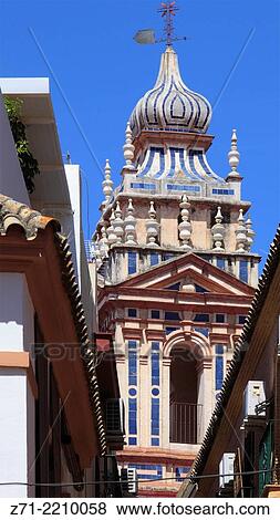 Stock Photo - Spain, Andalusia, Seville, Torre del Ajedrez, Convento de los Padres Descalzos,.. Fotosearch