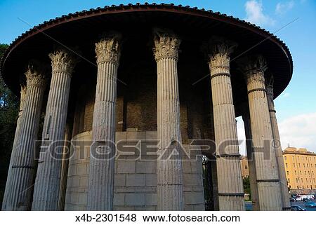 Tempio di Ercole Vincitore, Temple of Hercules Victor, Forum Romanum, Piazza Bocca della VeritÃ, Rome, Italy. View Large Photo Image Stock Photo - Tempio di Ercole Vincitore, Temple of Hercules Victor, Forum Romanum, Piazza Bocca della VeritÃ, Rome, Italy.. Fotosearch
