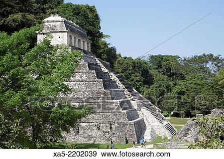 Temple of Inscriptions, Palenque Archaeological Park, Palenque, Chiapas, Mexico View Large Photo Image Stock Photo - Temple of Inscriptions, Palenque Archaeological Park, Palenque, Chiapas, Mexico. Fotosearch
