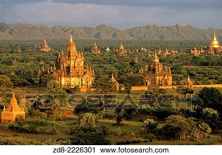 Stock Image - Temples in Bagan.. Fotosearch